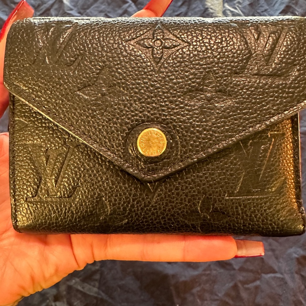 Louis Vuitton Black Epi Trifold Wallet